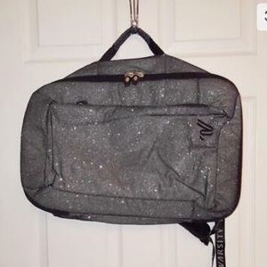 Varsity Grey Silver Glittery Bag
Backpack Carry On Very
Lightweight